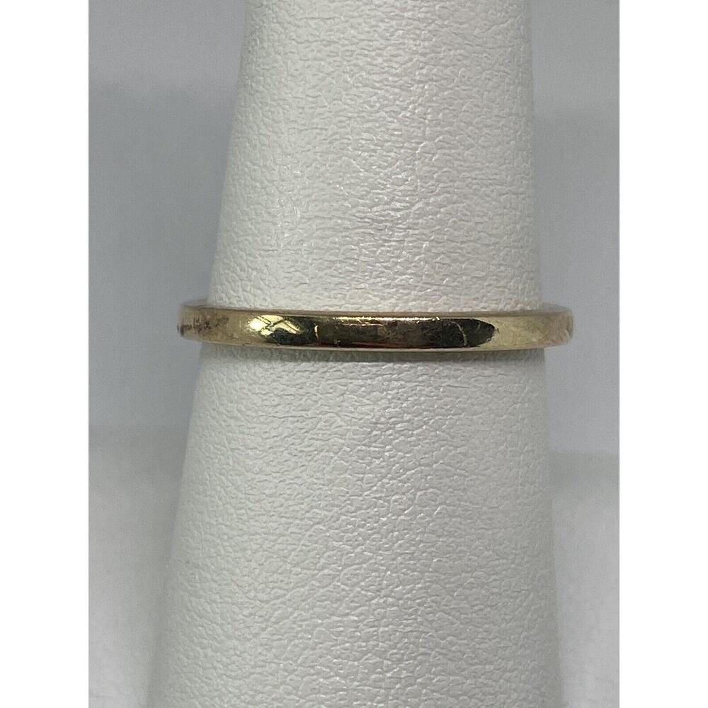 925 Sterling Silver Vermeil Band Ring Size 7.75